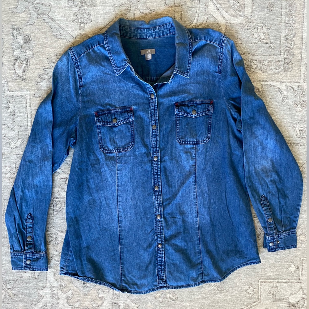 J. Jill Double-Pocket Button Down